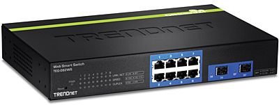    TRENDnet (TEG-082WS) 8-port Gigabit Switch (8UTP 10/100/1000 Mbps+2SFP)