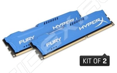     Kingston 16GB 1866MHz DDR3 CL10 DIMM (Kit of 2) HyperX FURY Blue Series (HX318C10FK2/16