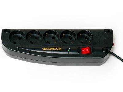     Vektor Com 5 Sockets Black 5m 15781