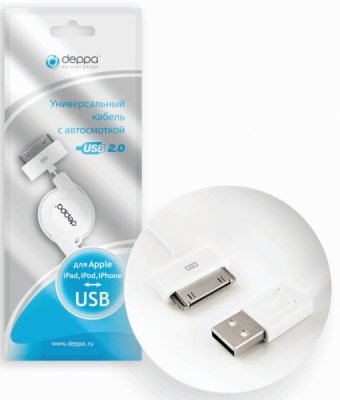     Deppa USB 2.0  iPhone/iPod/iPad  0,8 , 