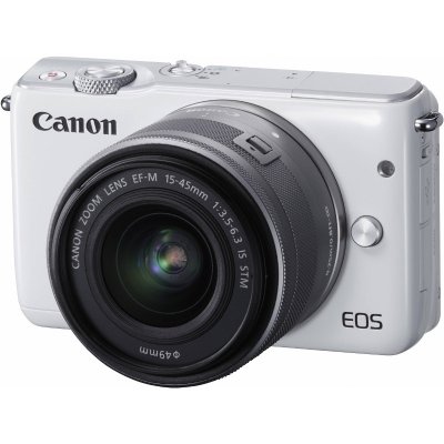     Canon EOS M10 White + EF-M 15-45 IS STM Silver