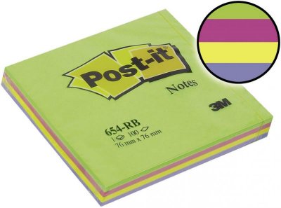         POST-IT, 76  76 ,   (), 4 ., 100  654-R