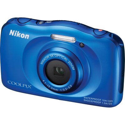    Nikon CoolPix S33  13.2Mpix Zoom3x 2.7" 1080p 25Mb SDXC CMOS 1x3.1 5minF HDMI/KPr/DP