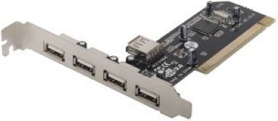    USB2.0 HUB PCI card Orient NC-612 4ext +1int USB Port (NEC chip), oem