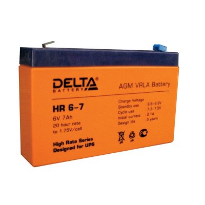     Delta HR 6-7, 6V 7.2Ah
