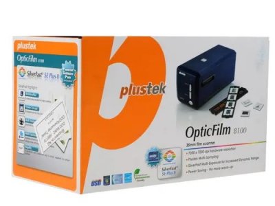   - Plustek OpticFilm 8100 7200x7200 dpi CCD USB 0225TS