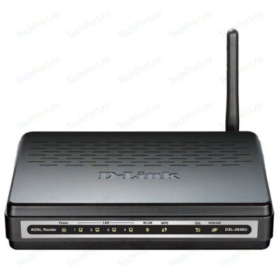    D-Link (DSL-2640U NRU/CB4A) Wireless N ADSL2/2+ Router (AnnexB,4UTP 10/100Mbps, 802.11b/g/n,