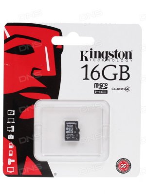     16 Gb Kingston SDHC MicroSD (SDC4/16GB)   Retail