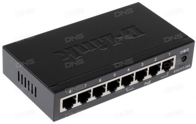    D-Link DES-1008P  8  10/100Base-TX (4    PoE + 4   