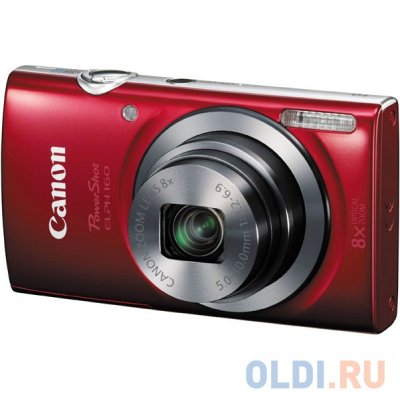    Canon IXUS 160 Red (20Mp, 8x Zoom, 2.7" SD)