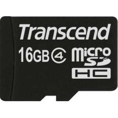     MicroSD 16Gb Transcend (TS16GUSDHC4) Class 4 microSDHC + Adapter