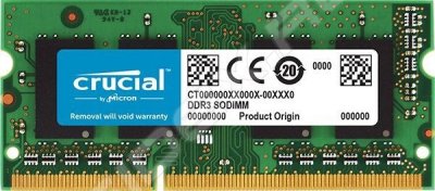      SO-DDR3 2Gb PC12800 1600MHz Crucial CT25664BF160B