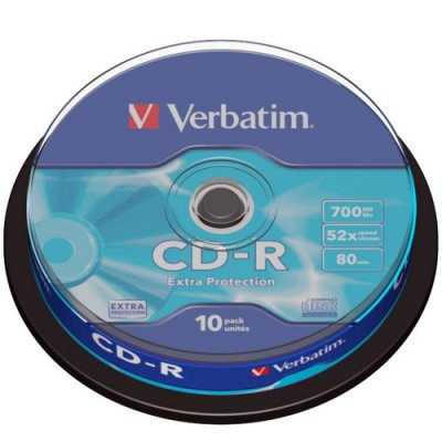     CDR Verbatim DL 700Mb 52x CakeBox (43437) 10 