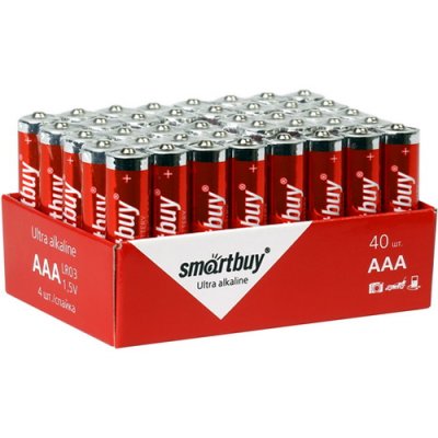    Smartbuy AAA/LR03, Alkaline, 40 .   (SBBA-3A10BX)