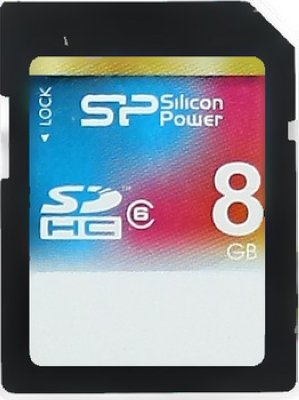     SecureDigital SecureDigital 8Gb Silicon Power HC (Class 6) (SP008GBSDH006V10)