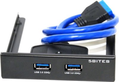     2 Port USB 3.0 5bites FP184A 