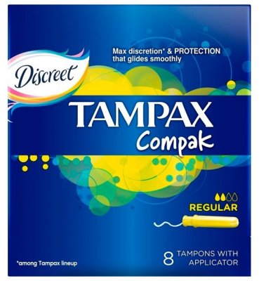   TAMPAX  Compak Regular 8 .