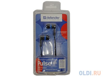    Defender Pulse-420 Black/blue 4- 3,5  jack, -1,2 