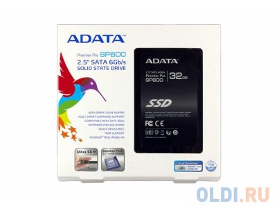   SSD   2.5" 32GB A-Data SP600 Read 360Mb/s Write 130Mb/s SATAIII ASP600S3-32GM