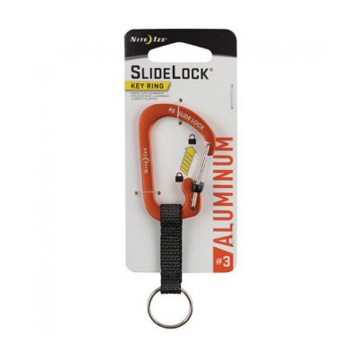    Nite Ize SlideLock Key Ring CSLAW3-19-R6 Orange