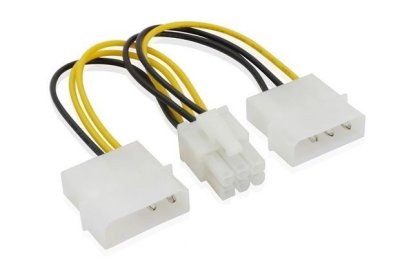    Greenconnect ATX PL4/Molex 2x 4-pin Mole GC-ST215