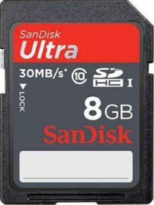     SecureDigital SecureDigital 8Gb Sandisk HC Ultra Class10 (SDSDU-008G-U46)