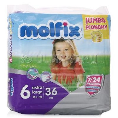    Molfix Extra Large 6 (16+ ) 36 