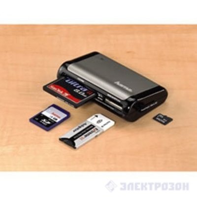     Hama H-49015 USB 2.0 MicroSD/MicroSDHC/MiniSD/miniSDHC/MMC/MMC Plus/MS/MS PRO/MS D