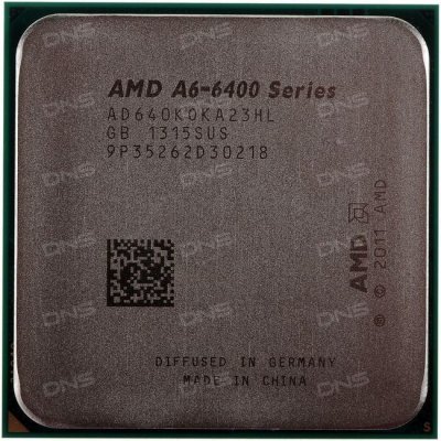   AMD A6 X3 3500  3-Core Llano 2.1GHz (Socket FM1,L2 3MB, 65W, 32nm, 64bit) OEM