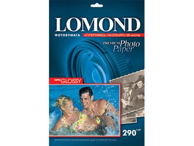    Lomond Super Glossy Premium Photo Paper, A4, 290 / 2