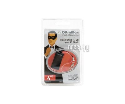   USB - OltraMax USB Flash 4Gb - 10 Black OM004GB10-B