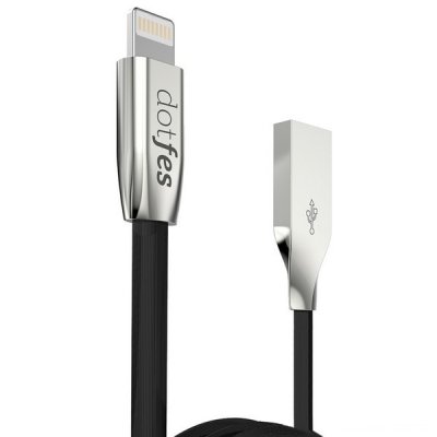    Dotfes USB - Lightning A04 2.5A 1m Black 14616