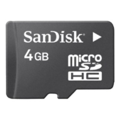     MicroSD 4Gb SanDisk (SDSDQM-004G-B35A) Class 4 microSDHC + adapter
