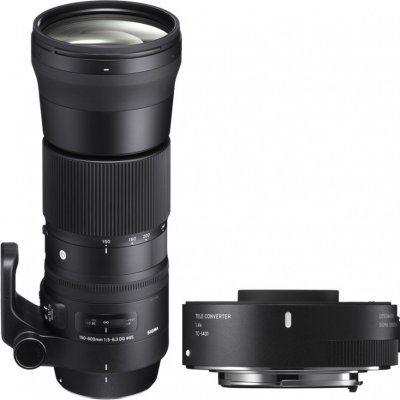   Sigma Canon AF 150-600 mm F/5.0-6.3 DG OS HSM Contemporary +  TC-1401