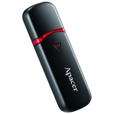    USB Flash Drive 32Gb - Apacer Handy Steno AH333 USB 2.0 Black AP32GAH333B-1