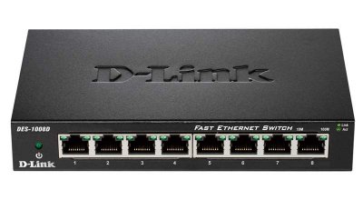    D-link DES-1008D/K2A 8-port 10/100Mbps  
