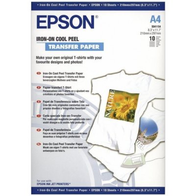   S041154 Epson  , Iron-on Peel Transfer, A4, 10 , 124 / 2