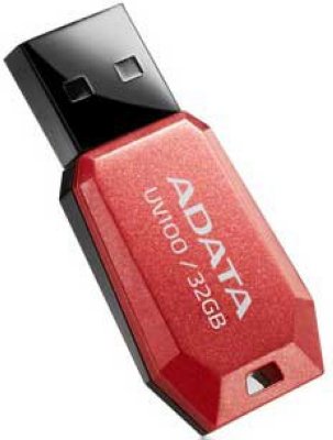    A-Data USB Flash 32Gb - DashDrive UV100 USB 2.0 Red AUV100-32G-RRD