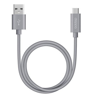    Deppa USB Type-C 1.2m Aluminium Grey DEP-72251