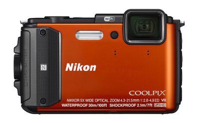    Nikon Coolpix AW130 Orange (16Mp, 5x zoom, SD, USB, 3", GPS+, )