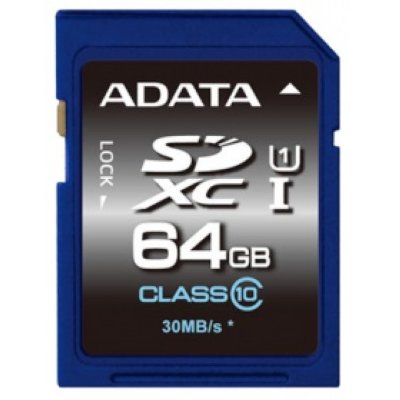     SD 64Gb A-DATA Premier (ASDX64GUICL10-R) SDXC Class 10 UHS-I