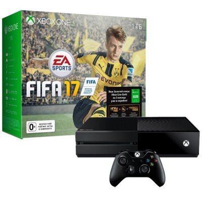     Xbox One Microsoft 1Tb + FIFA 17 + 3 .Xbox Live Gold (KF7-00198-1)
