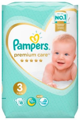     Pampers  Premium Care 3 (6-10 ) 18 .