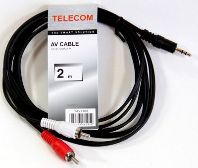    Telecom TAV7183-2M 3.5 Jack (M) - 2xRCA (M), 2 