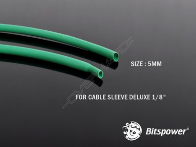   Bitspower Heat-Shrinkable Tube-5MM, Green