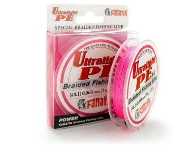     Fanatik Ultralight PE X4 (#0,1) 0.068mm 100m Pink ULPEX41000068P