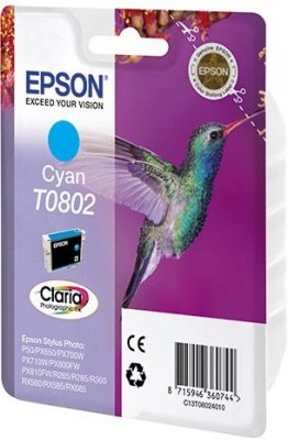    Epson C13T08024021 Cyan  Stylus Photo P50, PX650/660/700/710/720/730/800/810