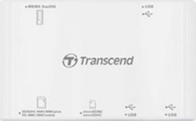    Transcend - Transcend Compact Card Reader P7 + 3-port HUB TS-RDP7W White