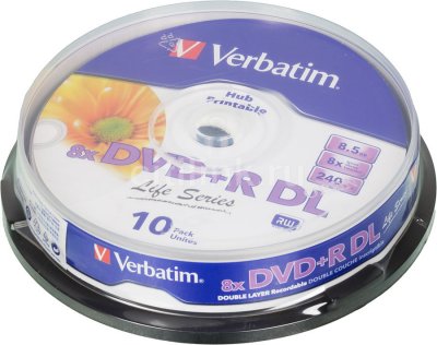   DVD+R Verbatim 8.5Gb 5 ., 8x, Double Layer (43460)