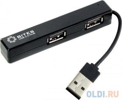    USB 5bites HB24-204BK 4  USB2.0 